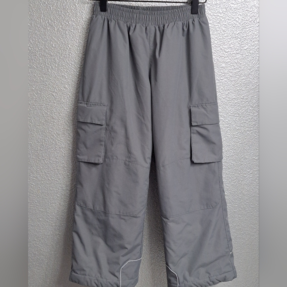 Hanna Andersson Boy's M Grey Snow Pants   Size 8 (130)